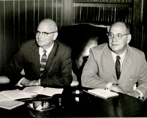 Horse Industry; Unidentified; Two men in an office