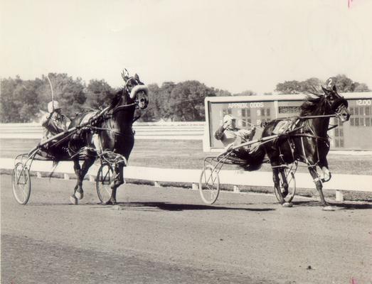 Horses; Kentucky Colonel; Nanseacond Yonkers; Meadow Skipper winning at 1:55-1