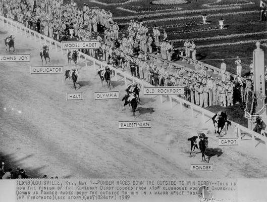 Horses; Niatross; Right Time; Ponder winning the Derby in 1949