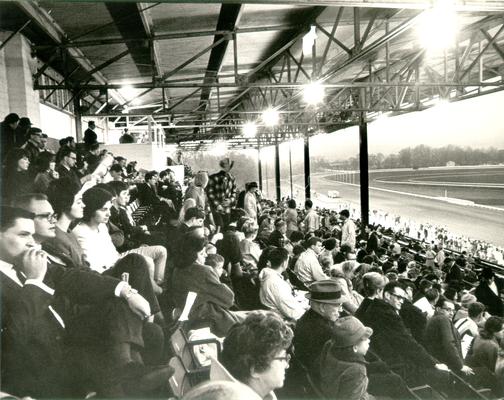 Horses; Harness Racing; The Red Mile; Spectators enjoy the race