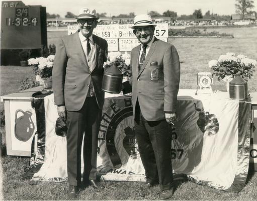 Horses; Harness Racing; Winner's Circle; Unidentified people in the Winner's Circle