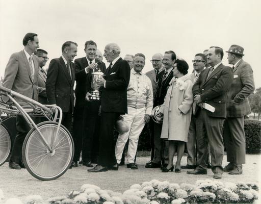 Horses; Harness Racing; Winner's Circle; Unidentified people in the Winner's Circle