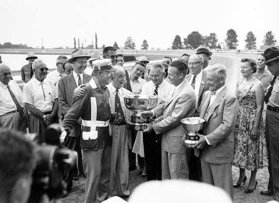 Horses; Harness Racing; Winner's Circle; Unidentified people in the Winner's Circle