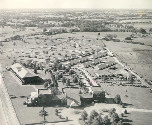 Horses; Thoroughbred Racing; Keeneland; Aerial Views; Aerial view of Keeneland Race Track #1