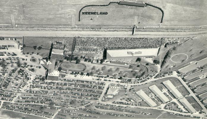 Horses; Thoroughbred Racing; Keeneland; Aerial Views; Aerial view of Keeneland Race Track #6