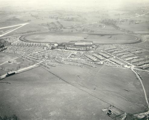 Horses; Thoroughbred Racing; Keeneland; Aerial Views; Aerial view of Keeneland Race Track #8