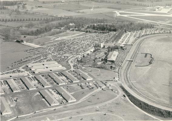 Horses; Thoroughbred Racing; Keeneland; Aerial Views; Aerial view of Keeneland Race Track #10