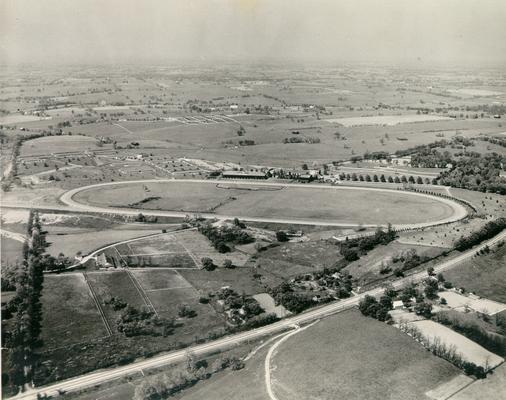 Horses; Thoroughbred Racing; Keeneland; Aerial Views; Aerial view of Keeneland Race Track #11