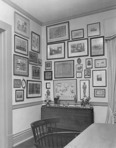 Interiors of Rooms; A wall full of pictures