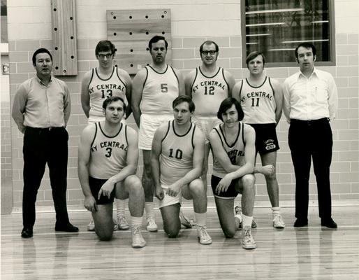 Kentucky Central; Basketball Team; Kentucky Central's Basketball team with coaches