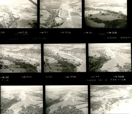 Lexington; Aerial Views; Contact Sheets; Three sets of negatives