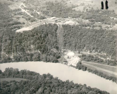 Lexington Water Company; Aerial view of the Kentucky American Water Treatment Plant #1