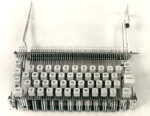 Machines and Machine Parts; A typewriter keyboard