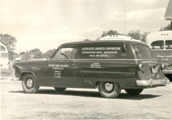 Associated Dispatch Corporation; Advertising Photo; A courier truck of Associated Dispatch Corp