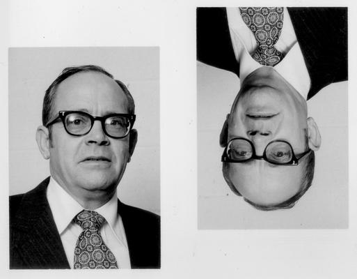 Men; Individual; Unidentified; Two portraits of a man in glasses