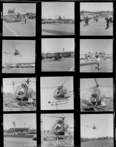 Planes and Flight Crews; Twelve shots of a helicopter