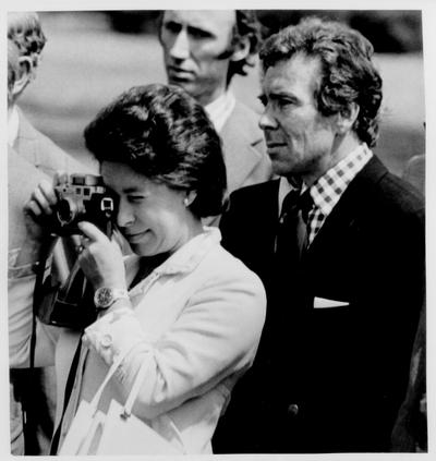 Princess Margaret; 1974; Princess Margaret and Lord Snowden taking pictures