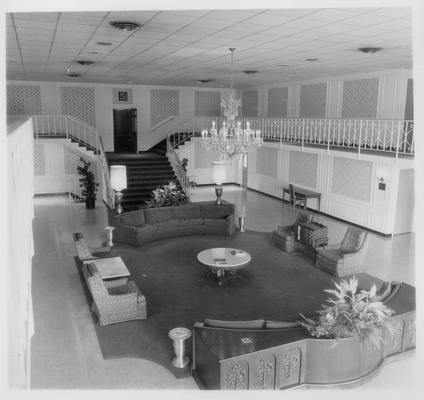 Ramada Inn; The interior of the lobby at the Ramada Inn