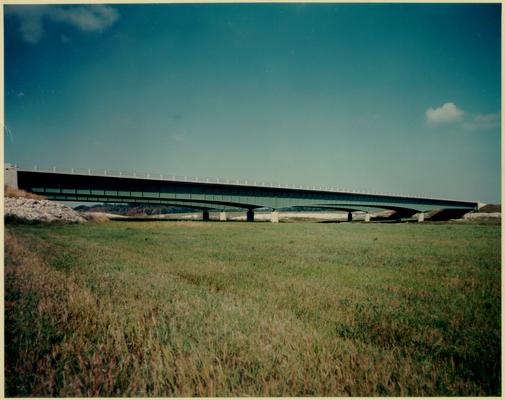 Road Scenes; Color photo of an overpass