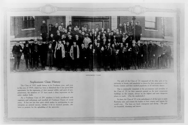 School Groups; 1930 and Earlier; Photograph of sophomore class