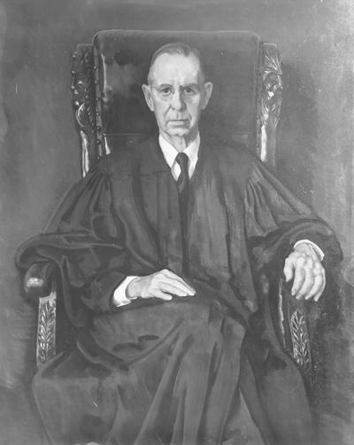 Sketches and Paintings of People; Portrait of Judge Adam painted by Bill Welch