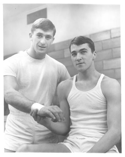 University of Kentucky; Basketball; Two men in white