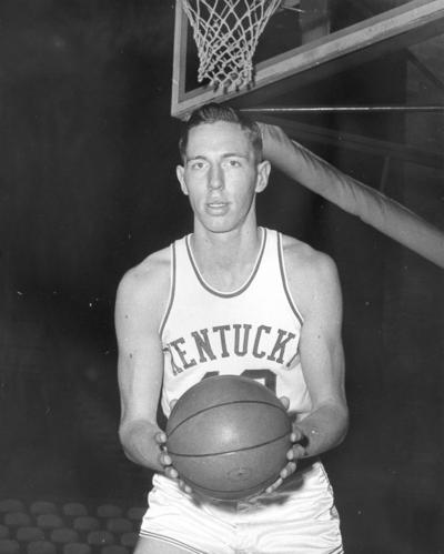 University of Kentucky; Basketball; Individual Players; Unidentified player holding a ball