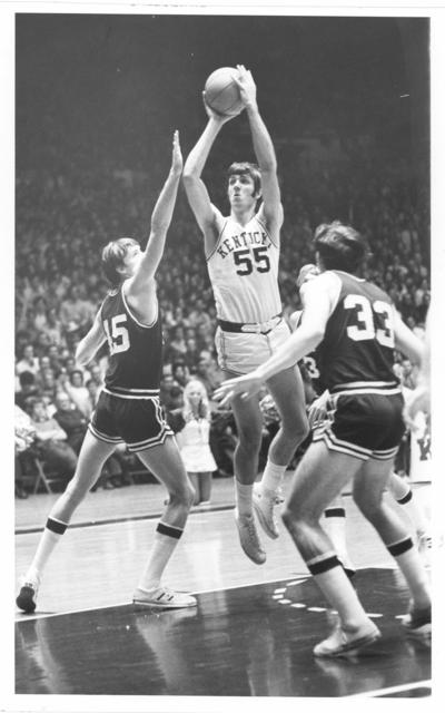University of Kentucky; Basketball; UK vs. [Unknown]; Kentucky #55 takes an off-balance jump shot