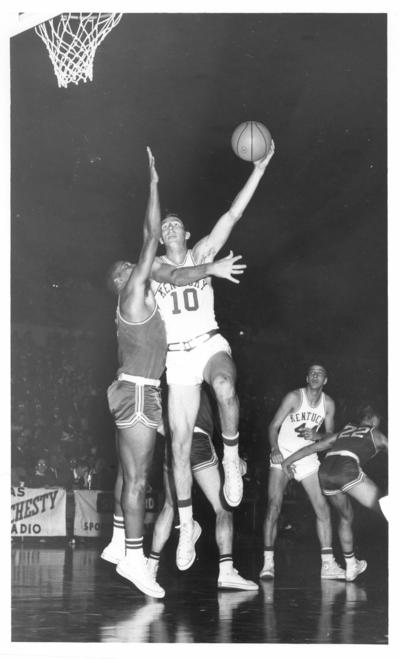 University of Kentucky; Basketball; UK vs. [Unknown]; Kentucky #10 attempts a hook shot