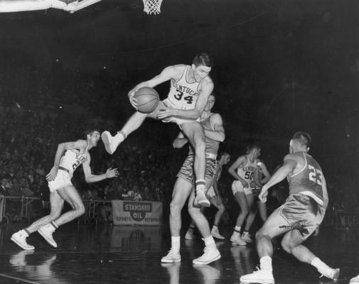 University of Kentucky; Basketball; UK vs. [Unknown]; Kentucky #34 grabs a hard rebound