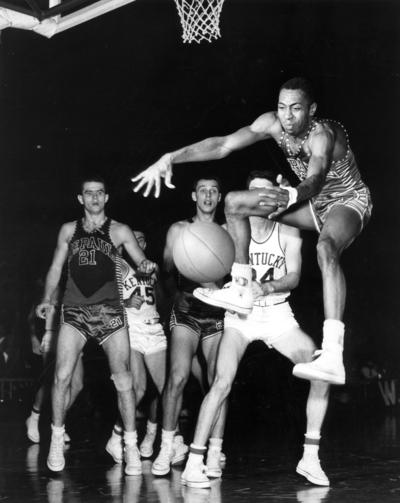 University of Kentucky; Basketball; UK vs. DePaul; A DePaul player fumbles the ball out of bounds