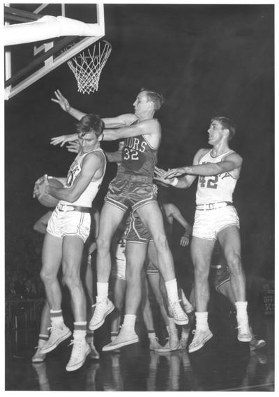 University of Kentucky; Basketball; UK vs. Florida; The ball is accidentally deflected out of bounds