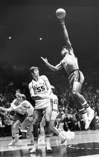 University of Kentucky; Basketball; UK vs. Georgia; Georgia #13 lofts up a beautiful jump hook shot