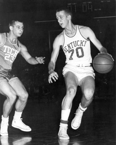 University of Kentucky; Basketball; UK vs. Georgia Tech; Kentucky #70 drives the ball around Tech #23