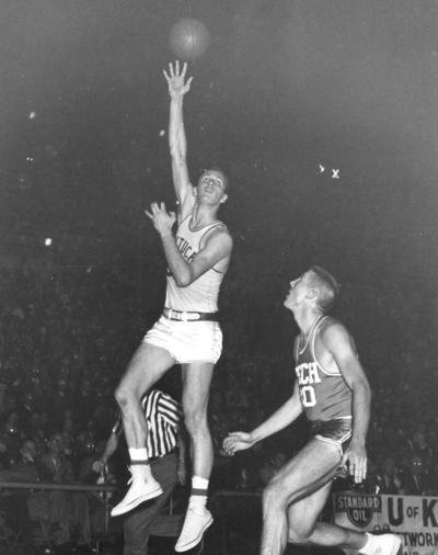 University of Kentucky; Basketball; UK vs. Georgia Tech; Kentucky attempts a jump hook shot