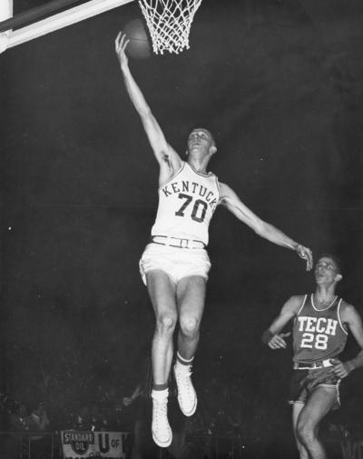 University of Kentucky; Basketball; UK vs. Georgia Tech; Kentucky #70 glides in for an easy lay-up