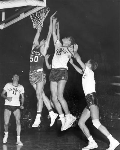 University of Kentucky; Basketball; UK vs. LaSalle; Kentucky #50 dunks one home