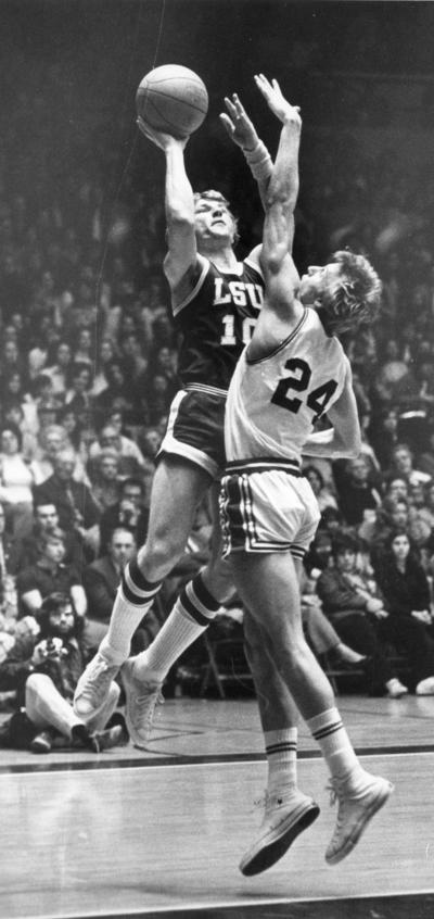 University of Kentucky; Basketball; UK vs. Louisiana State; LSU #10 shoots while being fouled