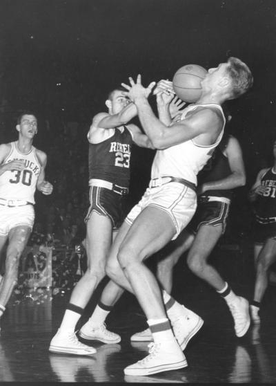 University of Kentucky; Basketball; UK vs. Ole Miss (Rebels); A Kentucky player accidentally gets hit in the face with a basketball