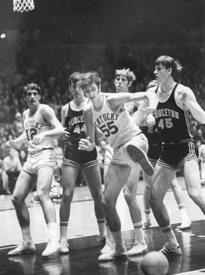 University of Kentucky; Basketball; UK vs. Princeton; Kentucky #55 scrambles after a loose ball