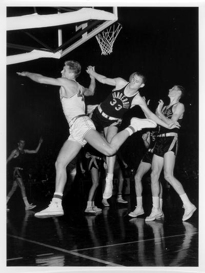 University of Kentucky; Basketball; UK vs. Vanderbilt; The ball is accidentally tipped out-of-bounds