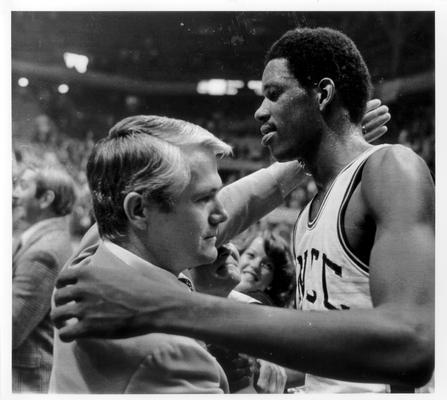 University of Kentucky; Basketball; UK vs. UK Invitational Tournament; Head coach consoling a player