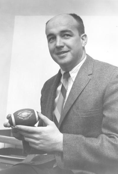 University of Kentucky; Coaches; Man from #3735, holding a miniature football