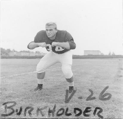 University of Kentucky; Football; Individual Players; Frank Burkholder