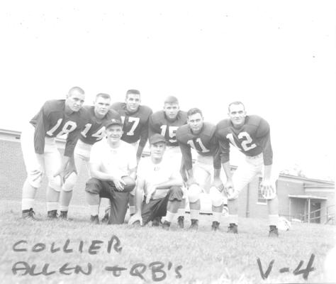 University of Kentucky; Football; Individual Players; Collier, Allen and quarterbacks