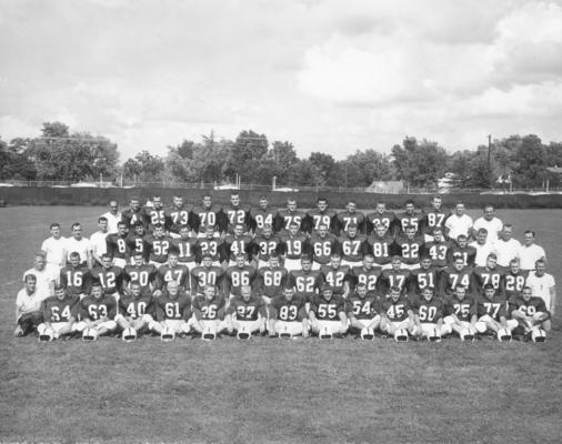 University of Kentucky; Football; Small Group & Team; A large team photo
