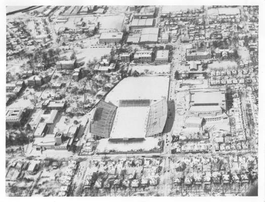 University of Kentucky; Stoll Field and Memorial Coliseum; Aerial Views; Stoll Field and Memorial Coliseum, aerial view #2