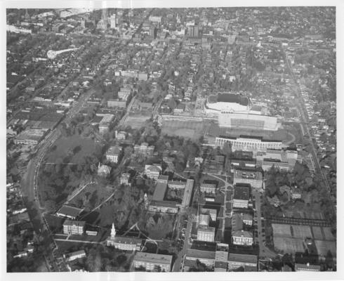University of Kentucky; Stoll Field and Memorial Coliseum; Aerial Views; Stoll Field and Memorial Coliseum, aerial view #5