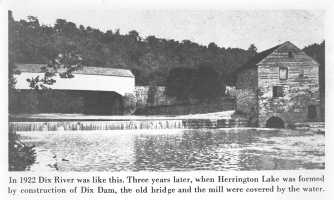 Waterways; Dix River, 1922 (bridge and dam visible)