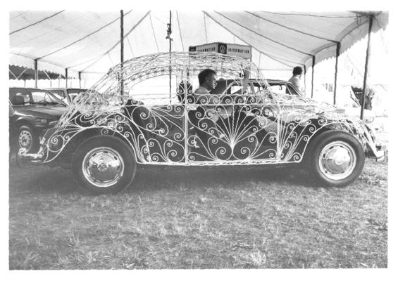 Personal Photos; A wire frame Volkswagen Beetle (Bug)